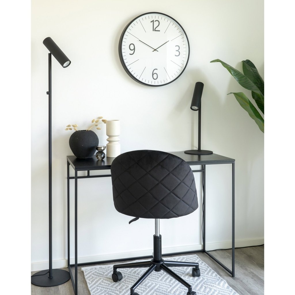 Round Black Wall Clock