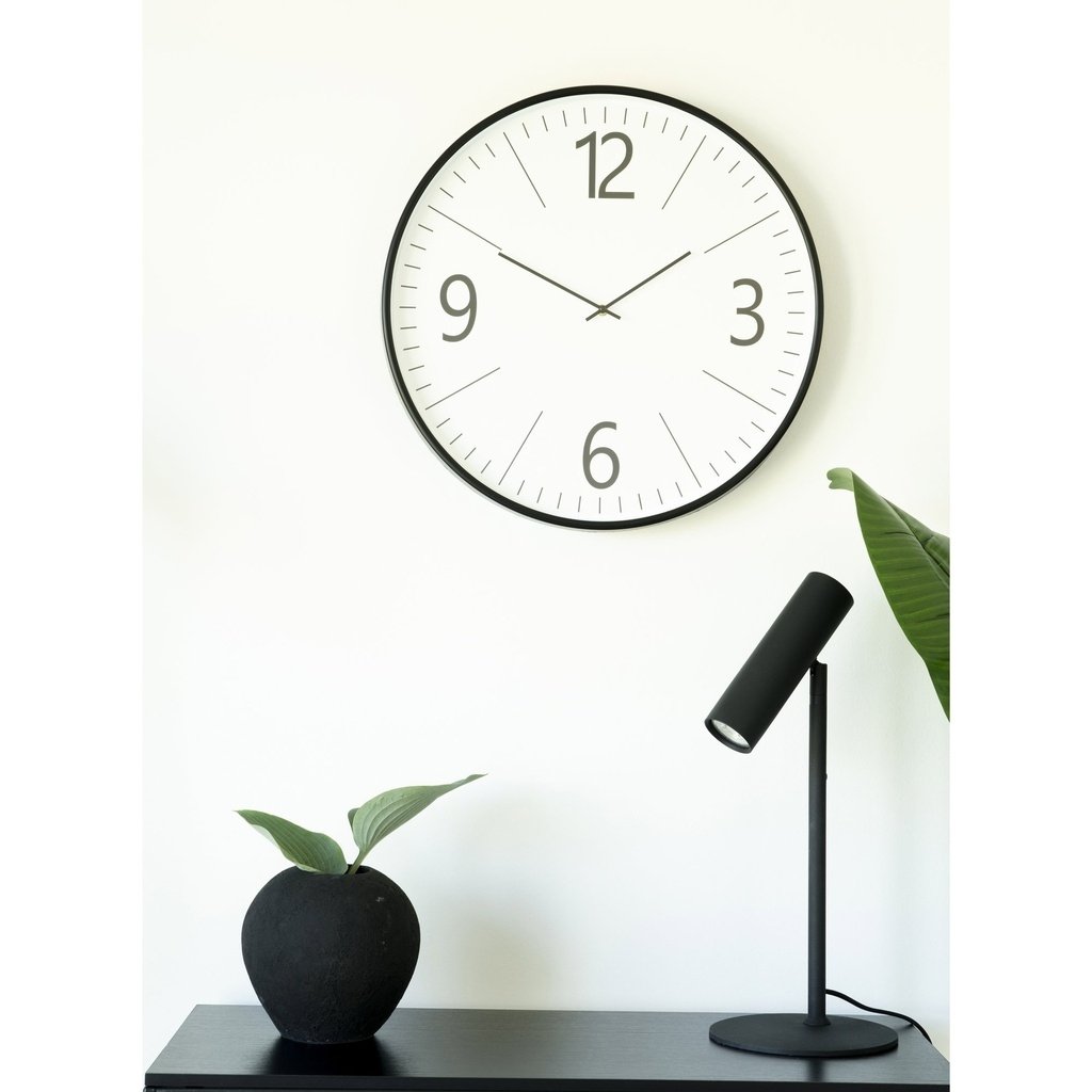 Round Black Wall Clock